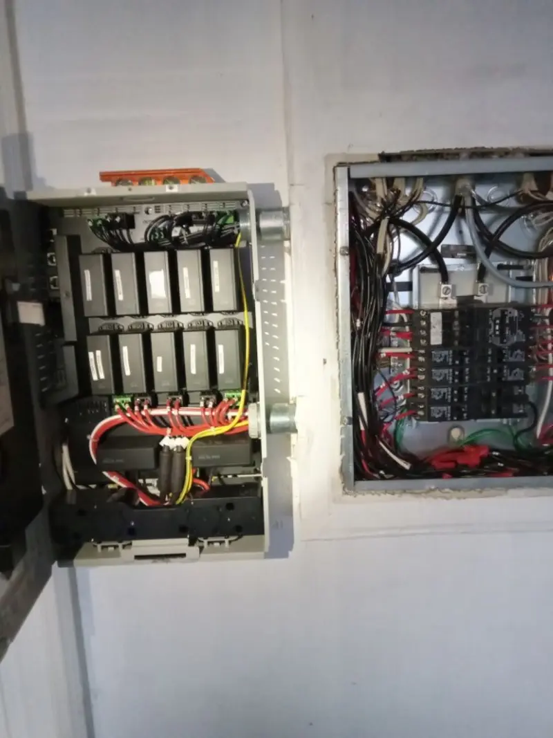 Electrical panel upgrade completed for Security Camera Wiring in The Acreage